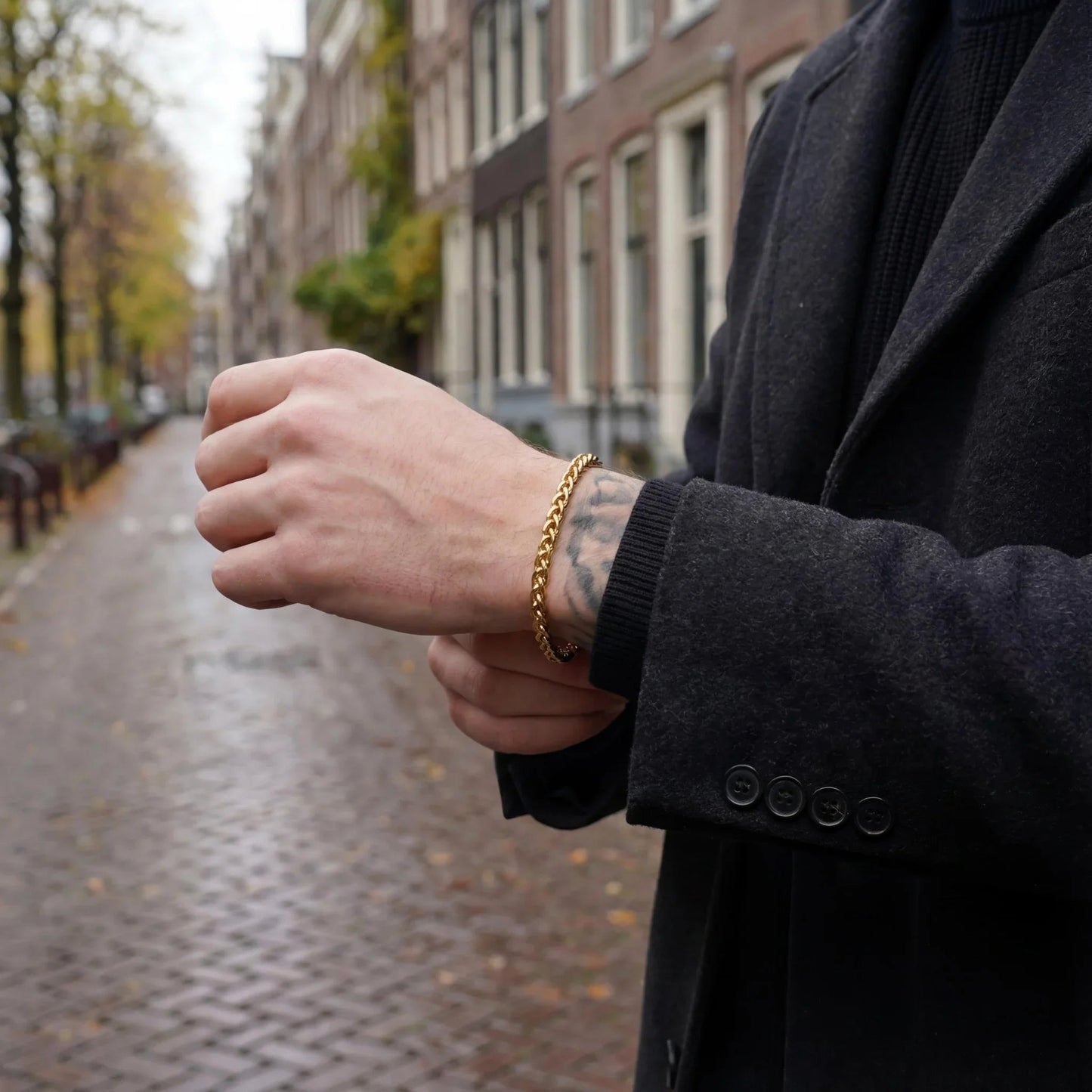 wheat Bracelet 5MM (gold)