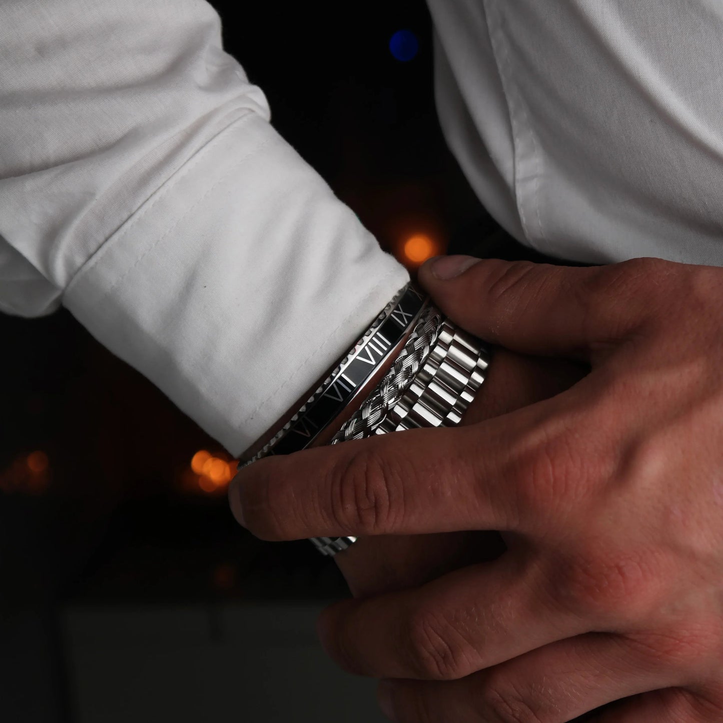 Rolex set black (silver)