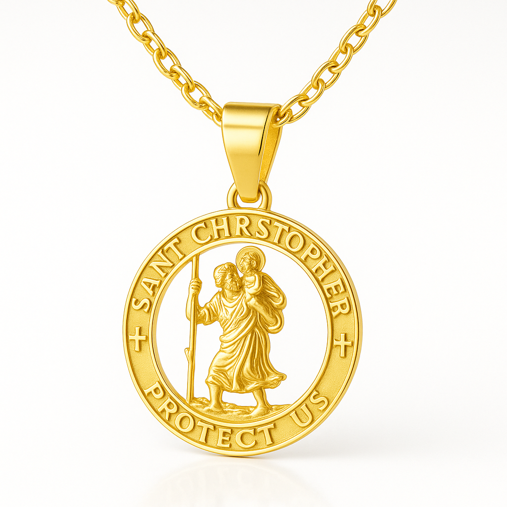 Saint Christopher Pendant (Gold)