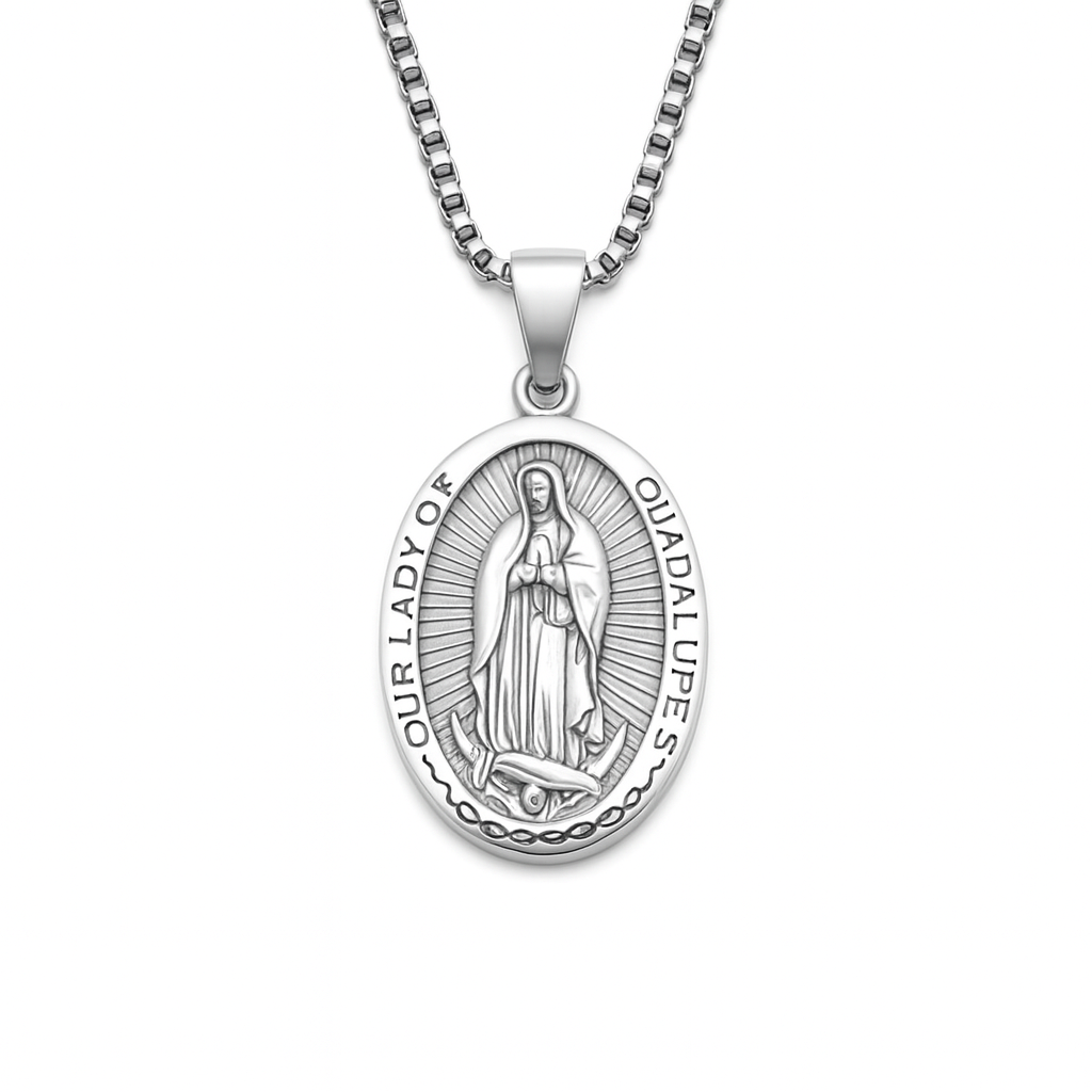 Virgin Mary Pendant (Silver)