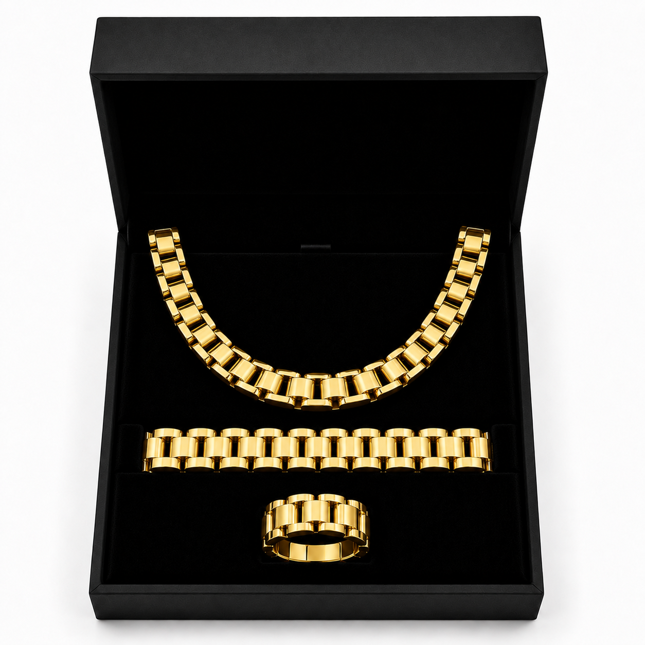 Rolex Chain set Ring (Gold)