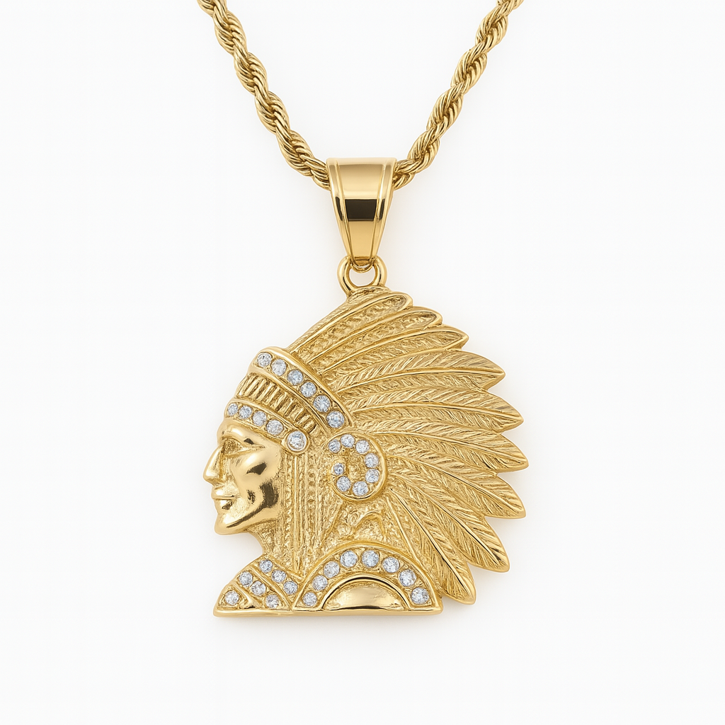 Indian Pendant (Gold)