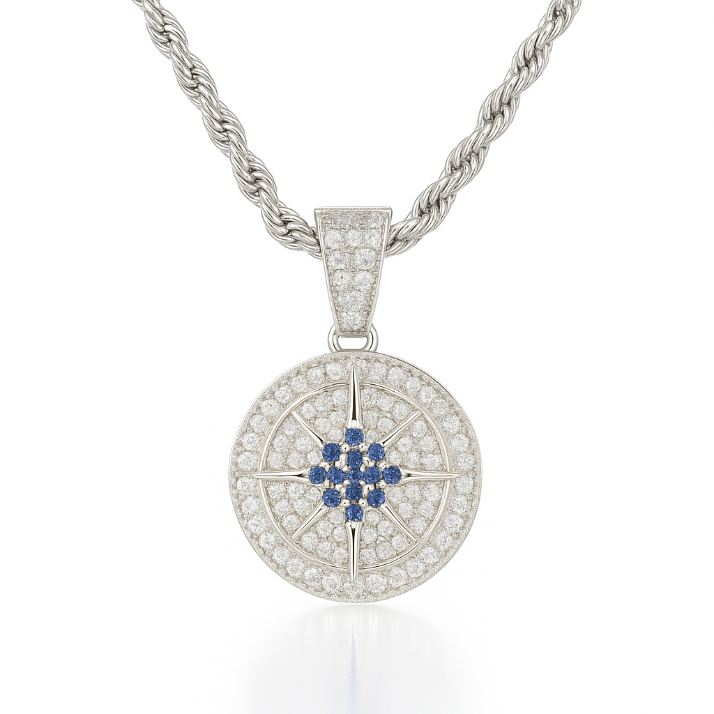 Compass Pendant (Silver)