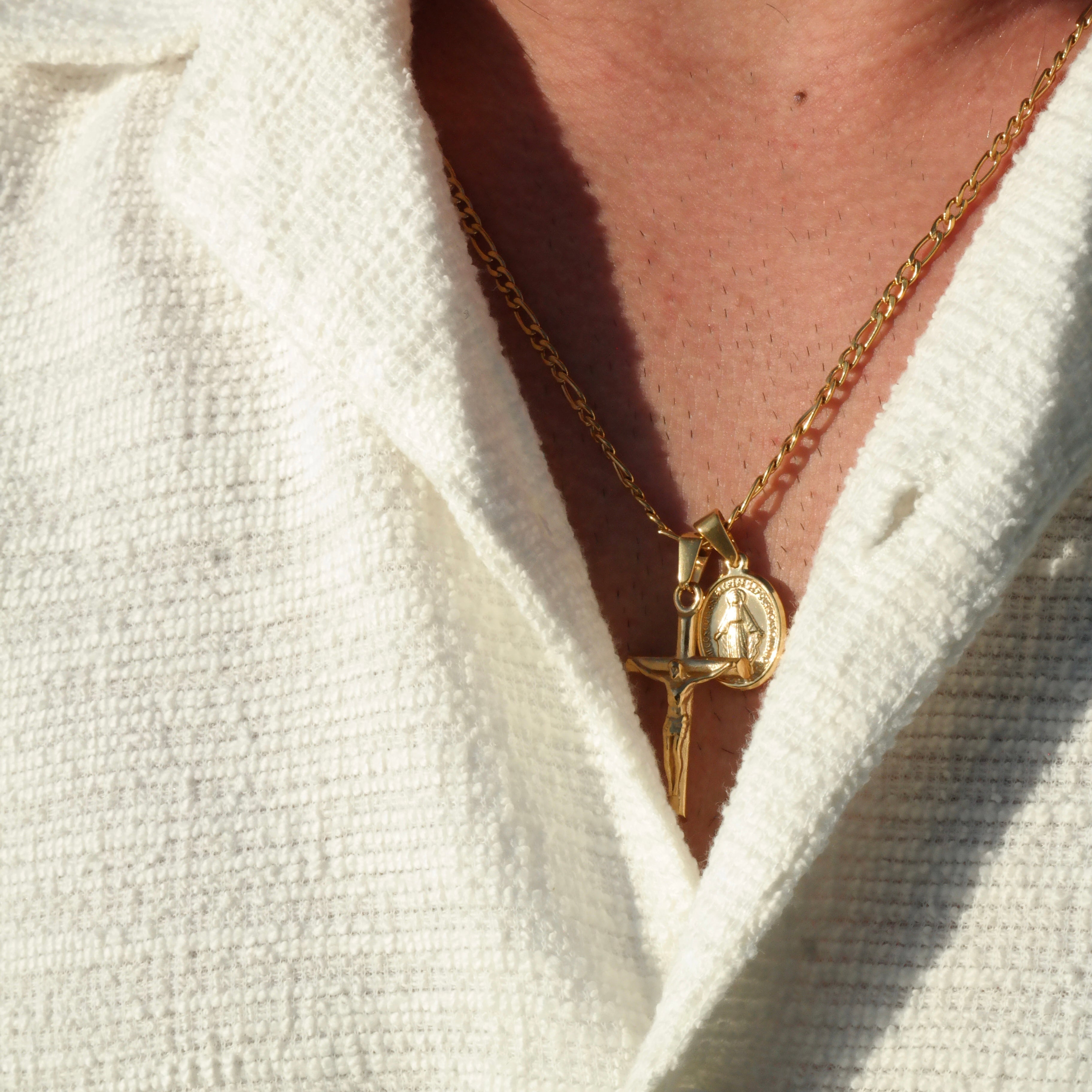 Cross & Mary (gold)