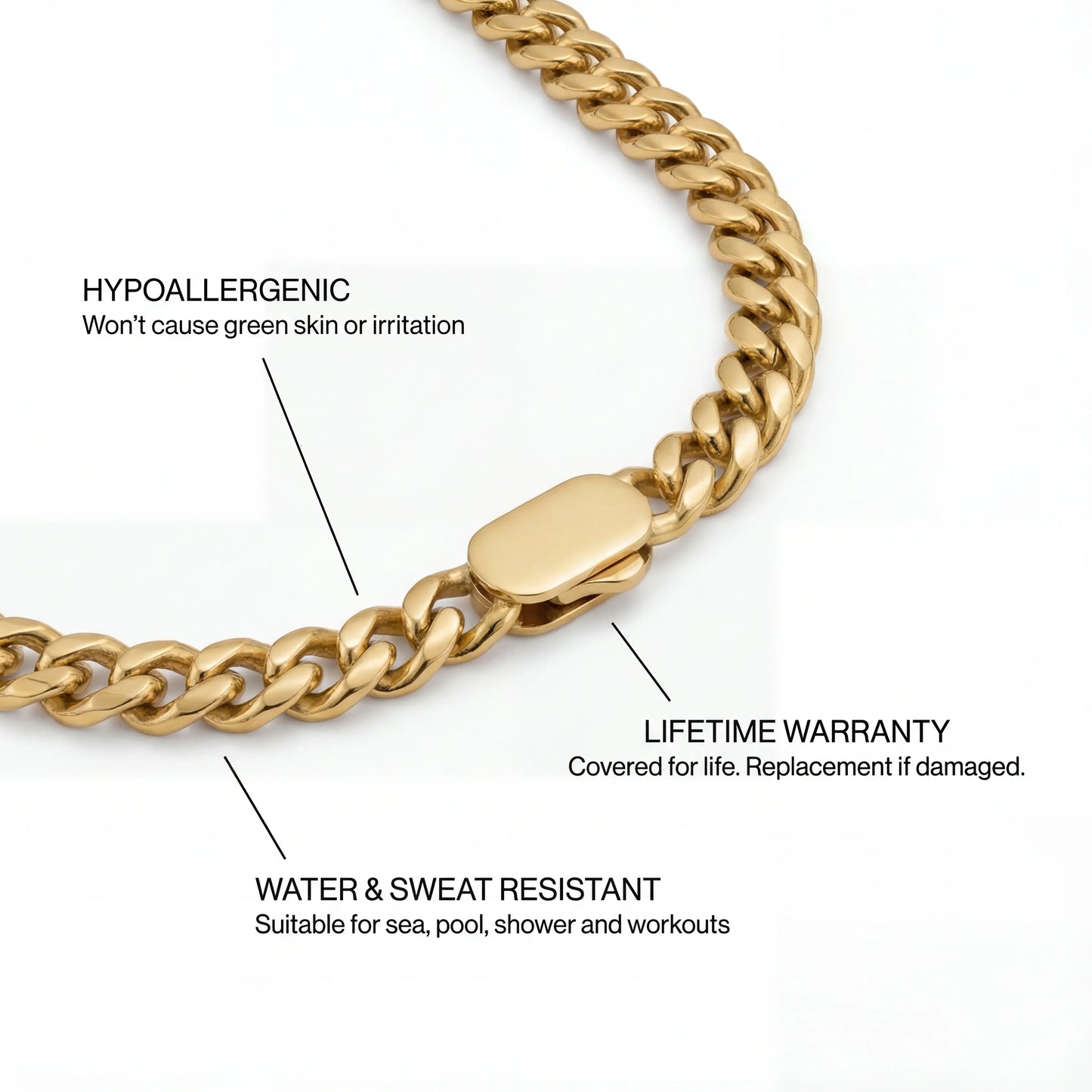 Cuban Chain 8MM (Gold)