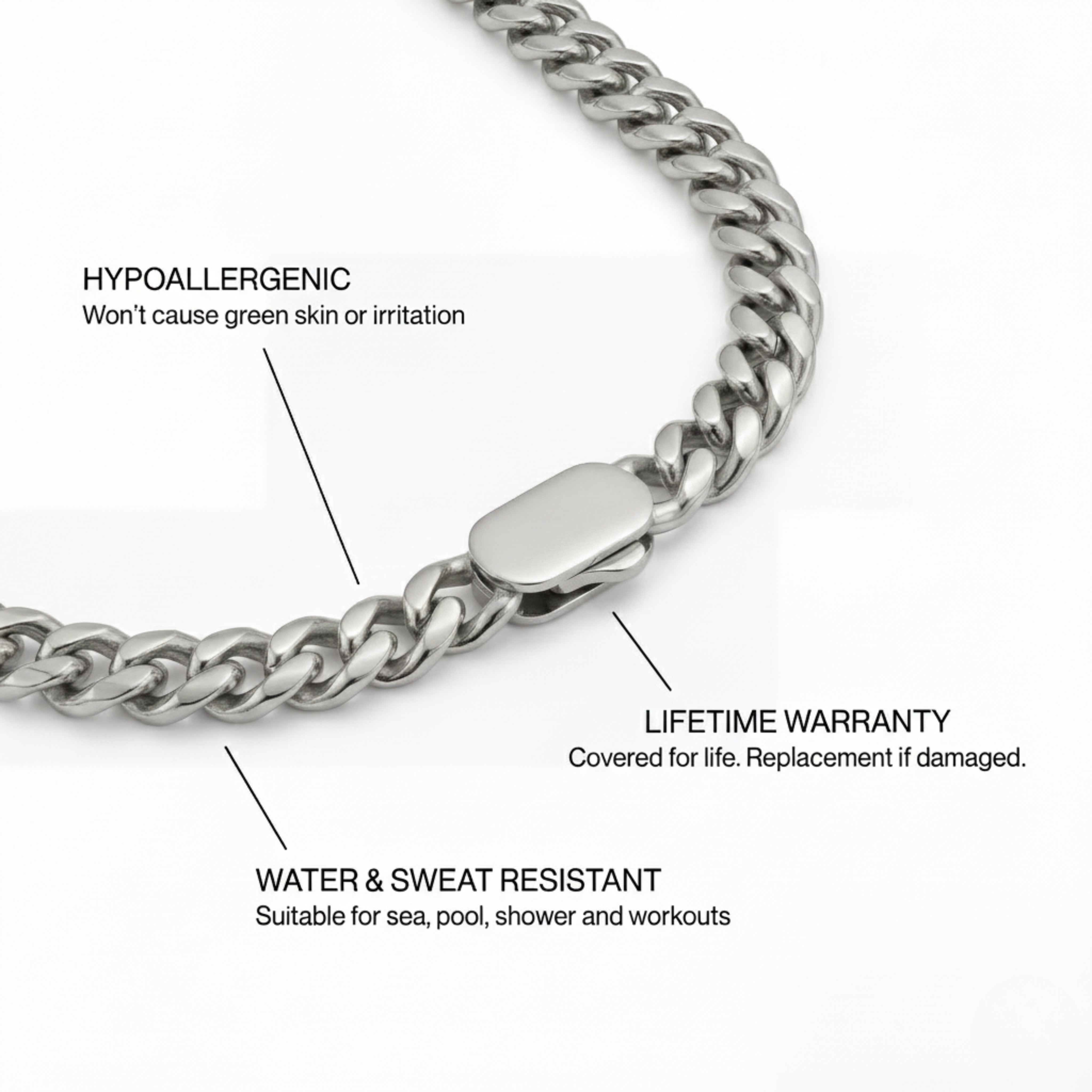 Cuban Chain 8MM (silver)