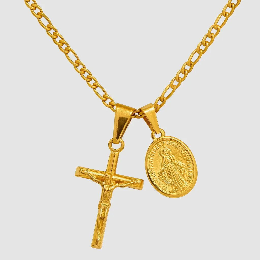 Cross &amp; Mary (gold)