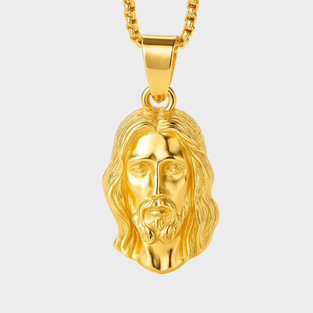 Jesus Piece Pendant (Gold)