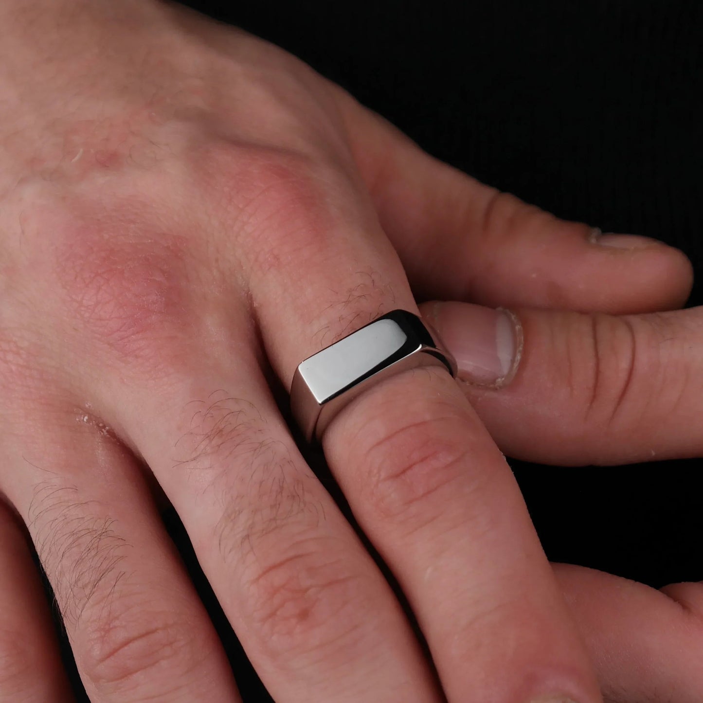 Rectangle Signet Ring (silver)