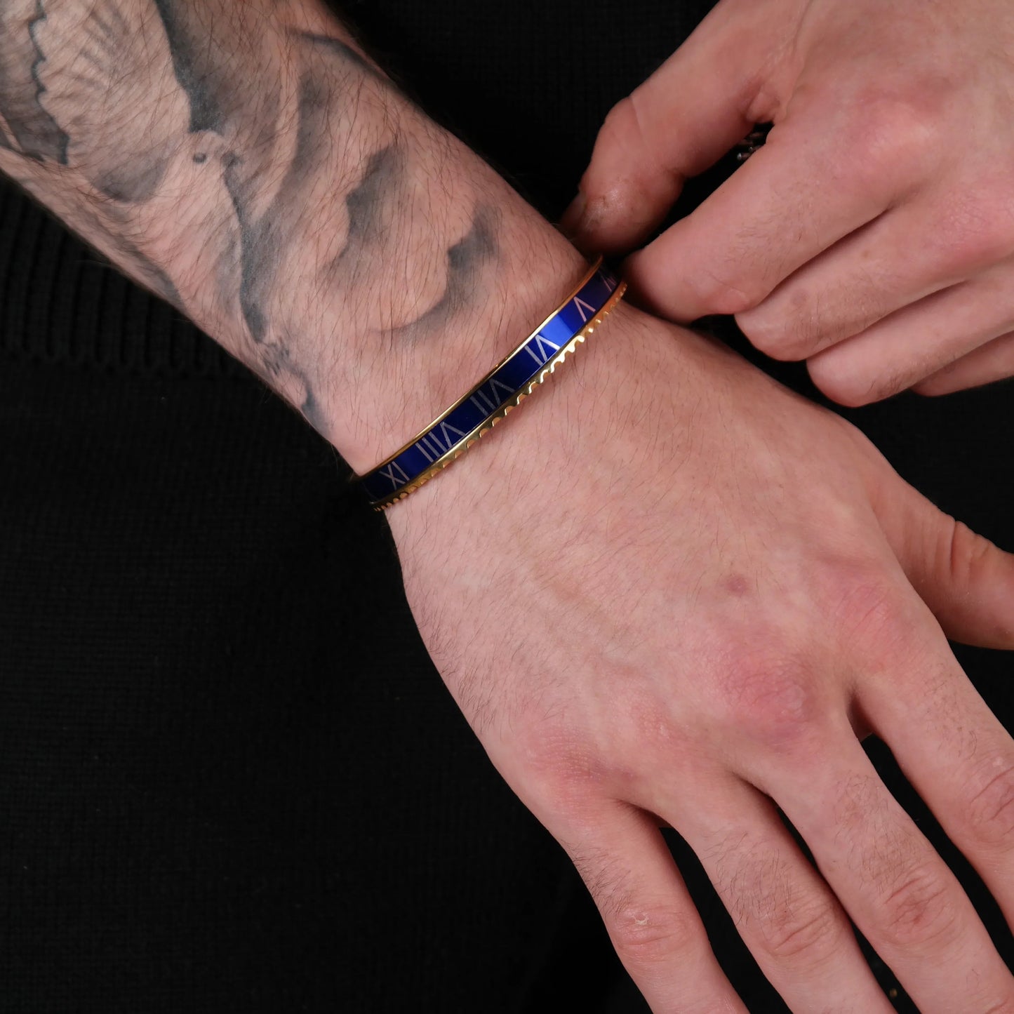 Rome Bracelet blue (Gold)