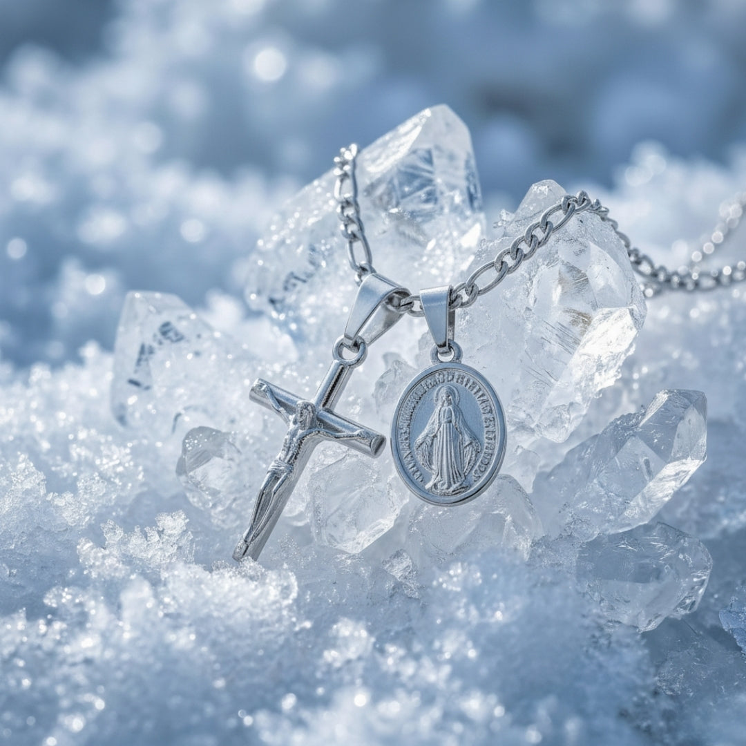 Cross &amp; Mary (silver)