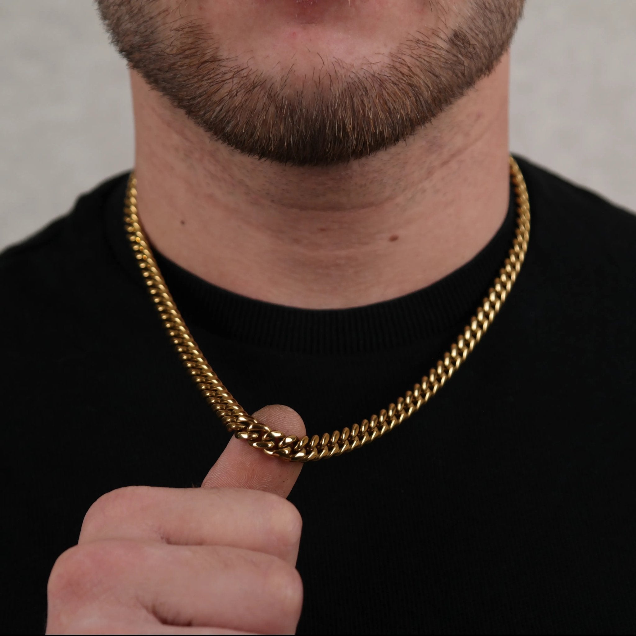 Cuban Chain 8MM (Gold) - DeRuiterDR.