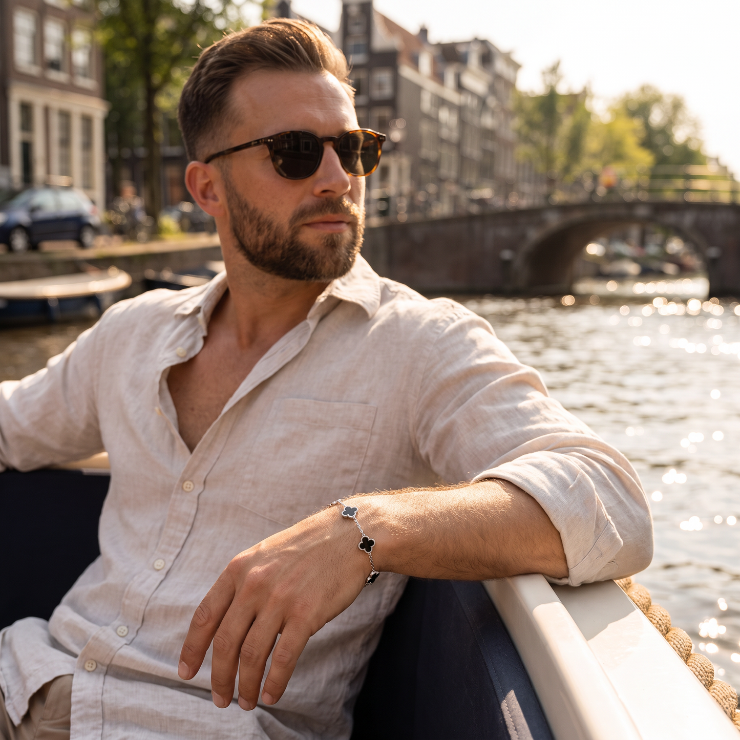 Fortuna Klaver zwart zilver - lifestyle