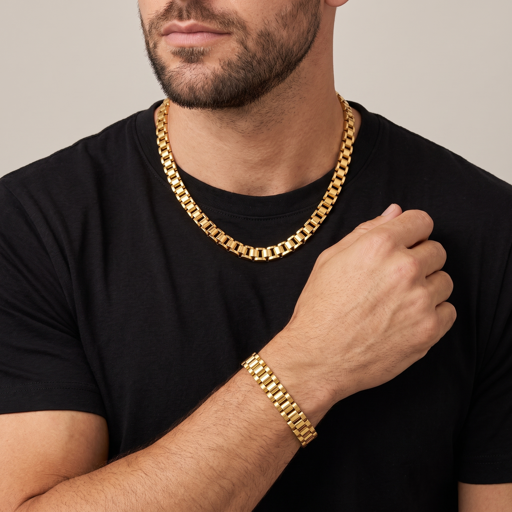 Rolex Chain set goud - gedragen