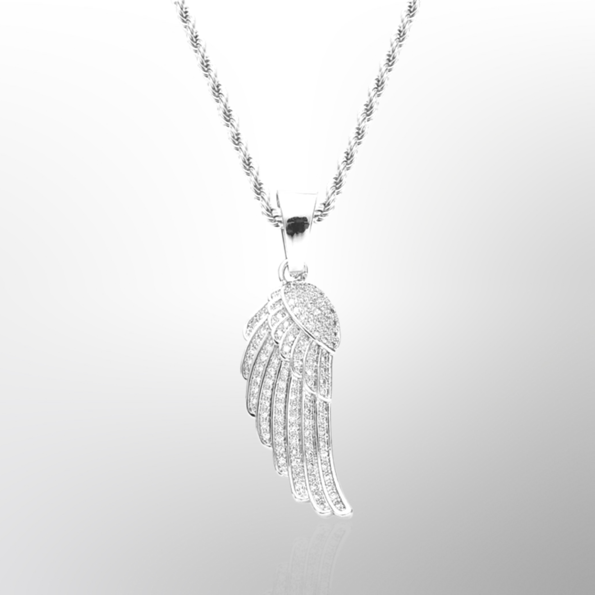 Wing Pendant (White Gold) - DeRuiterDR.